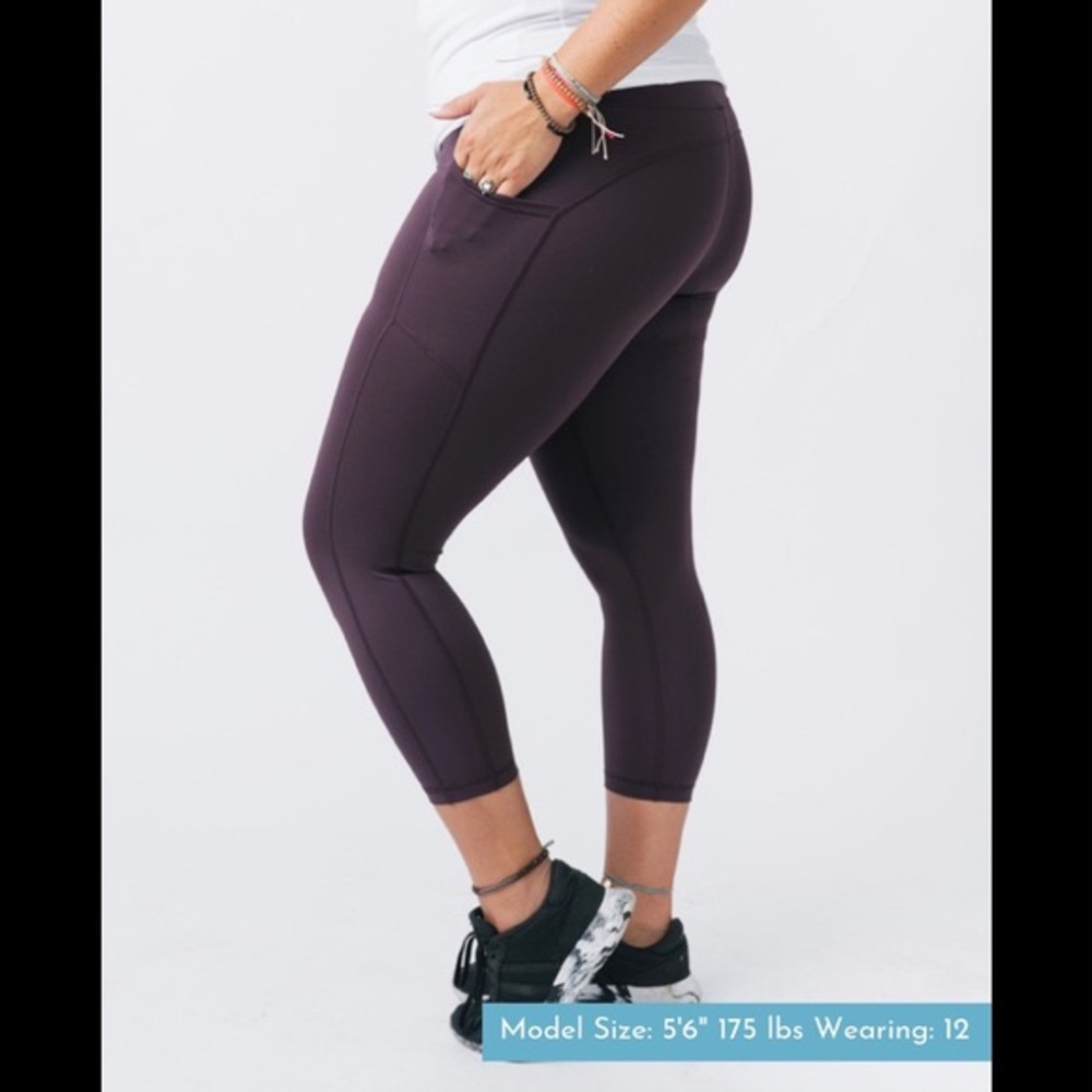 ZYIA Wine Pocket Brilliant Hi-Rise Capri 20" (6-8)